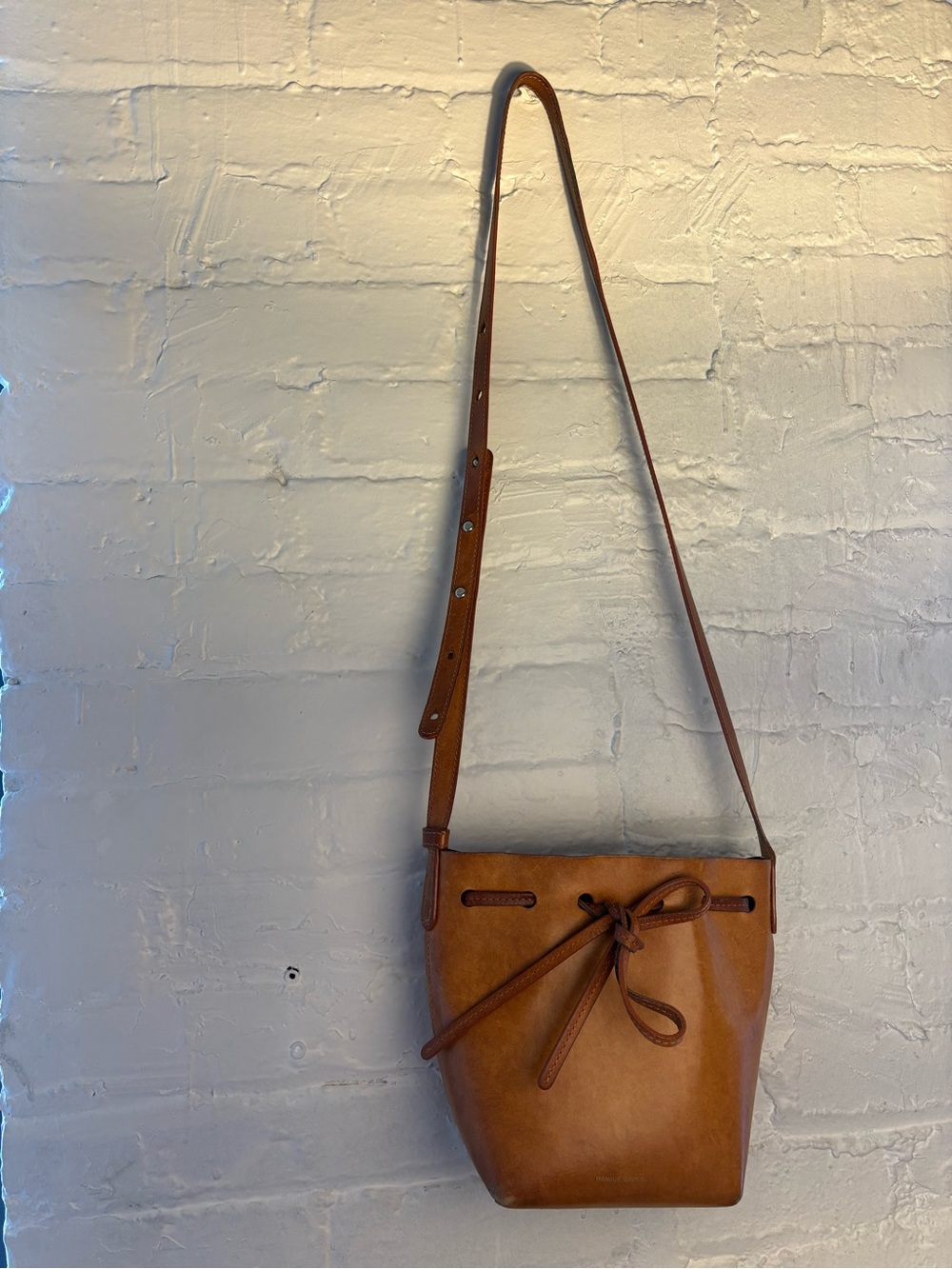 Mansur Gavriel Caramel Drawstring Mini Crossbody - Picture 2 of 7